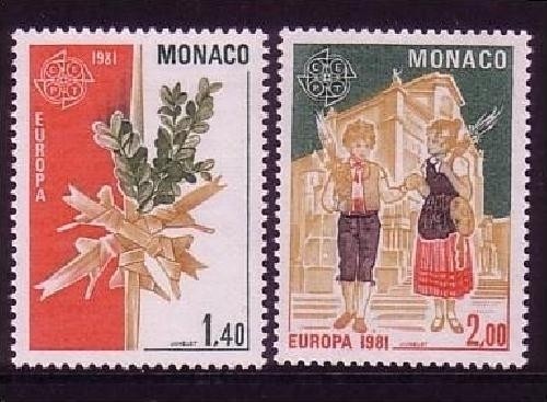 MONACO MI-NR. 1473-1474 POSTFRISCH(MINT) EUROPA 1981 FOLKLORE