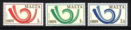 MALTA MI-NR. 472-474 POSTFRISCH(MINT) EUROPA 1973 POSTHORN