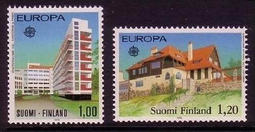 FINNLAND MI-NR. 825-826 POSTFRISCH(MINT) EUROPA 1978 BAUDENKMÄLER