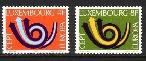 LUXEMBOURG MI-NR. 862-863 POSTFRISCH(MINT) EUROPA 1973 POSTHORN