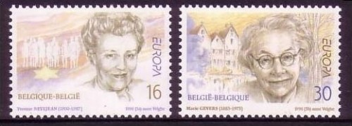 BELGIEN MI-NR. 2688-2689 POSTFRISCH(MINT) EUROPA 1996 BERÜHMTE FRAUEN