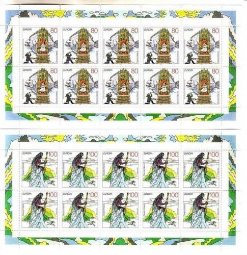 DEUTSCHLAND MI-NR. 1915-1916 POSTFRISCH(MINT) KLEINBOGENSATZ EUROPA 1997 SAGEN und LEGENDEN MÄRCHEN