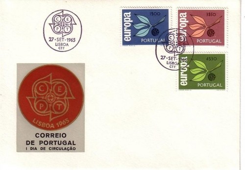 PORTUGAL MI-NR. 990-992 FDC CEPT 1965 ZWEIG