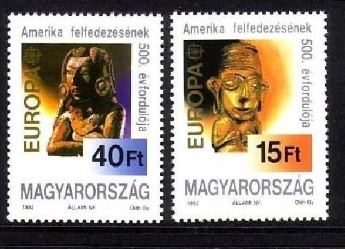 UNGARN MI-NR. 4195-4196 POSTFRISCH(MINT) EUROPA 1992 ENTDECKUNG AMERIKAS COLUMBUS