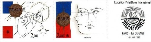 FRANKREICH MI-NR. 2262-2263 POSTFRISCH(MINT) DREIERSTREIFEN PHILEXFRANCE ´82