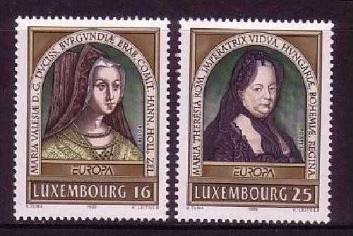 LUXEMBOURG MI-NR. 1390-1391 POSTFRISCH(MINT) EUROPA 1996 BERÜHMTE FRAUEN