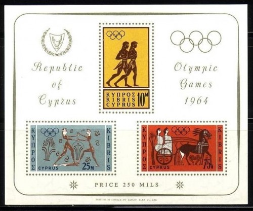 ZYPERN BLOCK 2 POSTFRISCH(MINT) OLYMPISCHE SOMMERSPIELE TOKIO