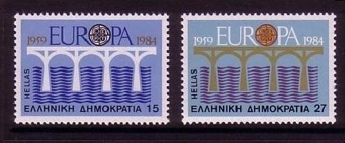 GRIECHENLAND MI-NR. 1555-1556 POSTFRISCH(MINT) EUROPA 1984 BRÜCKE