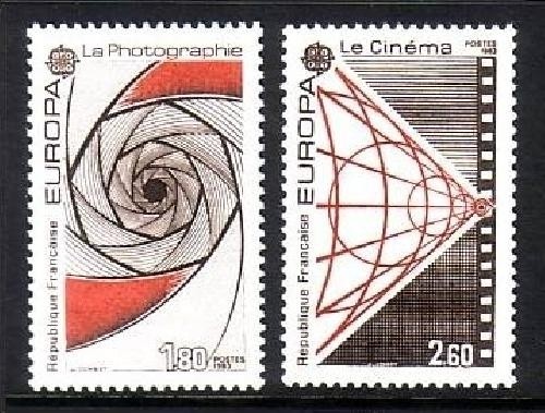 FRANKREICH MI-NR. 2396-2397 POSTFRISCH(MINT) EUROPA 1983 GROSSE WERKE FOTOGRAPHIE FILM