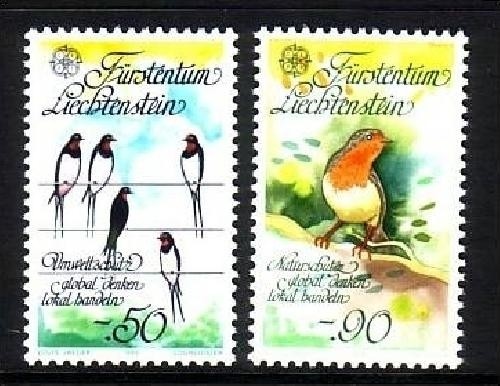 LIECHTENSTEIN MI-NR. 893-894 POSTFRISCH(MINT) EUROPA 1986 - RAUCHSCHWALBE ROTKEHLCHEN