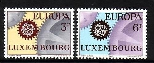 LUXEMBOURG MI-NR. 748-749 POSTFRISCH(MINT) EUROPA 1967 - ZAHNRÄDER