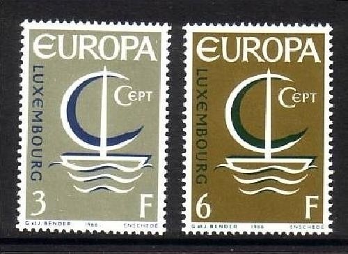 LUXEMBOURG MI-NR. 733-734 POSTFRISCH(MINT) EUROPA 1966 SEGEL