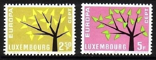 LUXEMBOURG MI-NR. 657-658 POSTFRISCH(MINT) EUROPA 1962 - BAUM