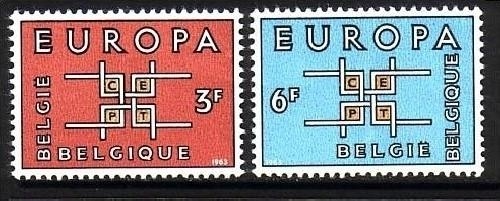 BELGIEN MI-NR: 1320-1321 POSTFRISCH(MINT) EUROPA 1963