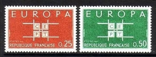 FRANKREICH MI-NR. 1450-1451 POSTFRISCH(MINT) EUROPA 1963