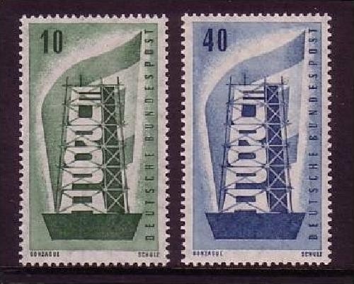 DEUTSCHLAND MI-NR. 241-242 POSTFRISCH(MINT) EUROPA 1956
