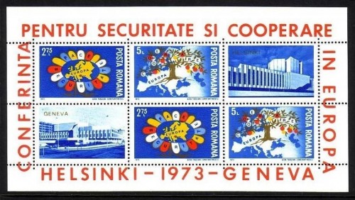 RUMÄNIEN BLOCK 108 POSTFRISCH KSZE 1973
