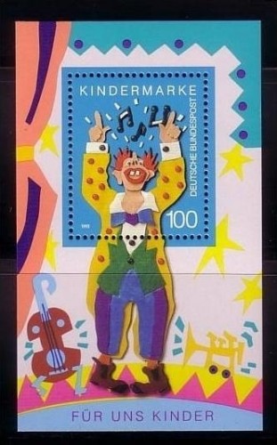 DEUTSCHLAND BLOCK 27 POSTFRISCH(MINT) FÜR UNS KINDER CLOWN 1993