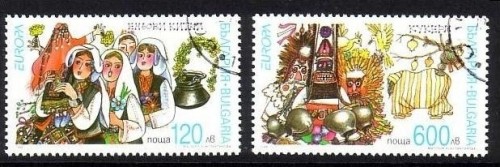 BULGARIEN MI-NR. 4332-4333 GESTEMPELT(USED) EUROPA 1998 FESTE und FEIERTAGE