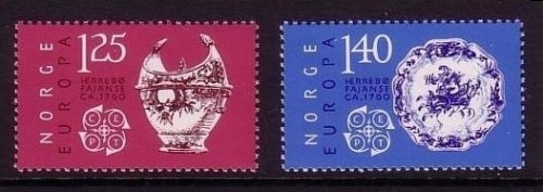 NORWEGEN MI-NR. 724-725 POSTFRISCH(MINT) EUROPA 1976 KUNSTHANDWERK