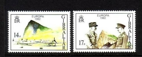 GIBRALTAR MI-NR. 451-452 POSTFRISCH(MINT) EUROPA 1982 HISTORISCHE EREIGNISSE