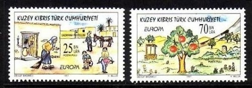 TÜRKISCH ZYPERN MI-NR. 449-450 POSTFRISCH(MINT) EUROPA 1997 SAGEN und LEGENDEN