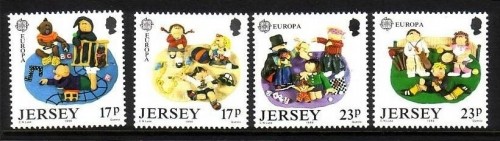 JERSEY MI-NR. 476-479 POSTFRISCH EUROPA 1989 KINDERSPIELE
