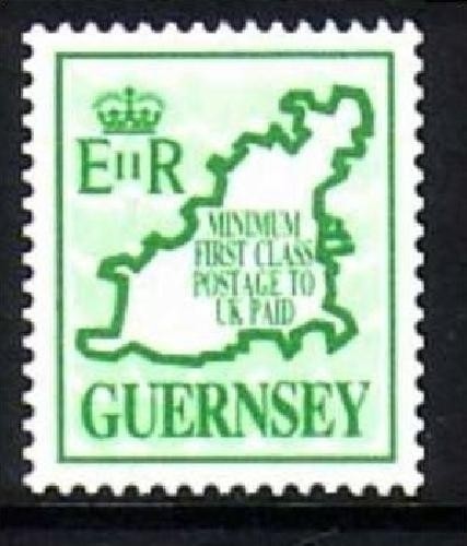 GUERNSEY MI-NR. 452 POSTFRISCH(MINT) FREIMARKE 1989 LANDKARTE