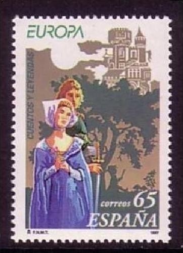 SPANIEN MI-NR. 3323 POSTFRISCH EUROPA 1997 SAGEN und LEGENDEN SCHLOSS