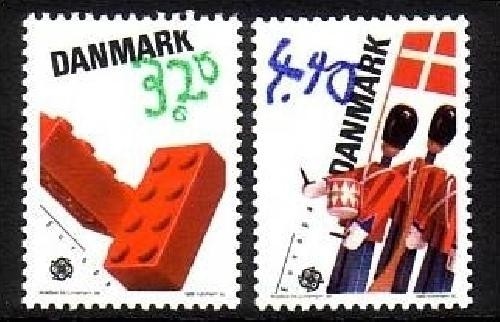 DÄNEMARK MI-NR. 950-951 POSTFRISCH EUROPA 1989 KINDERSPIELE