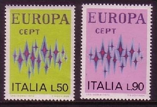 ITALIEN MI-NR. 1364-1365 POSTFRISCH(MINT) EUROPA 1972 STERNE