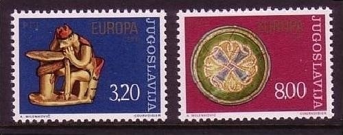 JUGOSLAWIEN MI-NR. 1635-1636 POSTFRISCH EUROPA 1976 KUNSTHANDWERK
