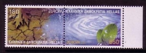 GRIECHENLAND MI-NR. 2069-2070 A POSTFRISCH(MINT) EUROPA 2001 WASSER