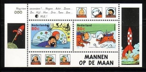 NIEDERLANDE BLOCK 60 POSTFRISCH(MINT) COMICS 1999 TIM UND STRUPPI TINTIN