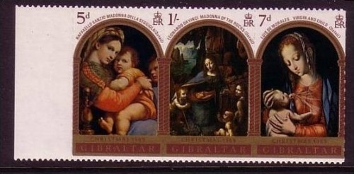 GIBRALTAR MI-NR. 233-235 POSTFRISCH(MINT) WEIHNACHTEN 1969