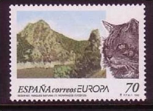 SPANIEN MI-NR. 3462 POSTFRISCH(MINT) EUROPA 1999 NATUR- und NATIONALPARKS KATZE