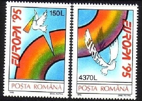 RUMÄNIEN MI-NR. 5084-5085 POSTFRISCH(MINT) EUROPA 1995 - FRIEDEN und FREIHEIT