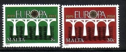 MALTA MI-NR. 704-705 POSTFRISCH(MINT) EUROPA 1984 - BRÜCKE