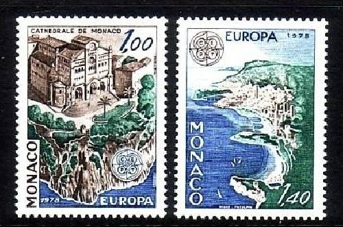 MONACO MI-NR. 1319-1320 POSTFRISCH(MINT) EUROPA 1978 BAUDENKMÄLER KATHEDRALE