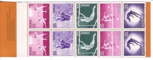 SCHWEDEN MH 31 POSTFRISCH(MINT) SPORT 1972 FECHTEN TURMSPRINGEN TURNEN TENNIS EISKUNSTLAUF