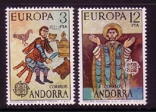 ANDORRA SPANISCH MI-NR. 96-97 POSTFRISCH(MINT) EUROPA 1975 - GEMÄLDE