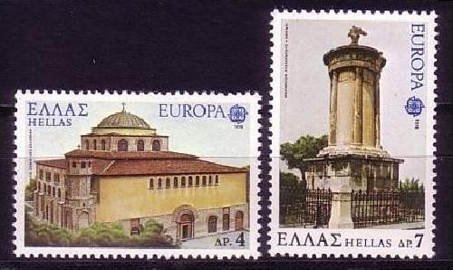 GRIECHENLAND MI-NR. 1314-1315 POSTFRISCH(MINT) EUROPA 1978 BAUDENKMÄLER DOM