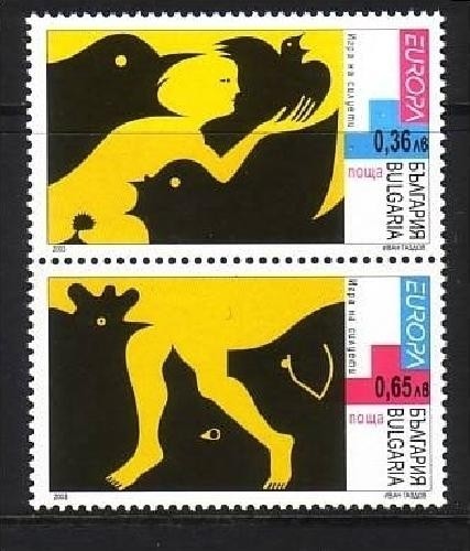 BULGARIEN MI-NR. 4593-4594 POSTFRISCH(MINT) EUROPA 2003 PLAKATKUNST