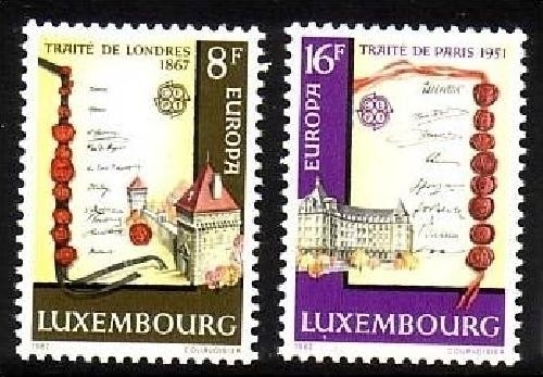 LUXEMBOURG MI-NR. 1052-1053 POSTFRISCH(MINT) EUROPA 1982 HISTORISCHE EREIGNISSE LONDONER VERTRAG
