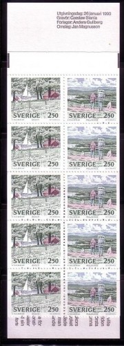 SCHWEDEN MH 147 POSTFRISCH(MINT) NATUR- und NATIONALPARKS 1990