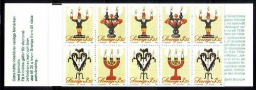 SCHWEDEN MH 209 POSTFRISCH(MINT) WEIHNACHTEN 1995 - KERZENLEUCHTER