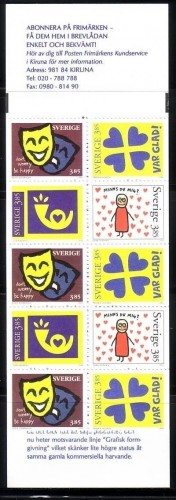 SCHWEDEN MH 219 POSTFRISCH(MINT) GRUSSMARKEN 1996