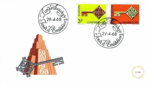 LUXEMBOURG MI-NR. 771-772 FDC EUROPA CEPT 1968