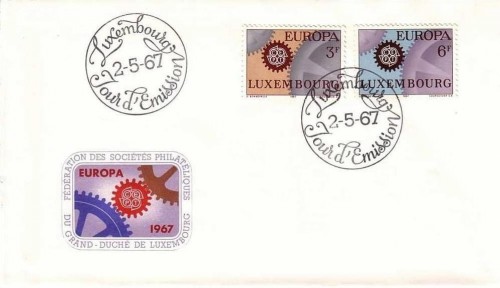 LUXEMBOURG MI-NR. 748-749 FDC EUROPA CEPT 1967