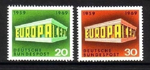 DEUTSCHLAND MI-NR. 583-584 POSTFRISCH(MINT) EUROPA 1969 EUROPA CEPT